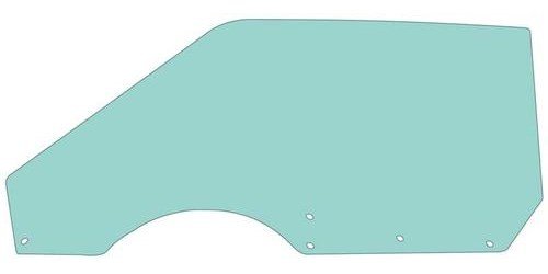 21410JLT Door Glass; 1969-70 Mustang; Fastback; Tinted; Bolt-In Style; Driver Side