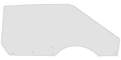 21410KRC Door Glass; 1969-70 Mustang, Cougar; Clear; Coupe, Convertible; Bolt-In Style; Passenger Side