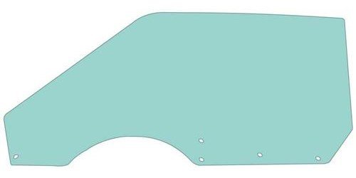 21410PLT Door Glass; 1971-73 Mustang, Cougar; Tinted; Coupe, Convertible; Power, Manual; Drivers Side