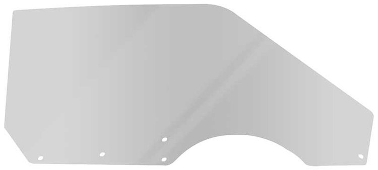 21410PRS Door Glass; 1971-73 Mustang/Cougar; Coupe/Convertible; Power/Manual; RH; Smoke