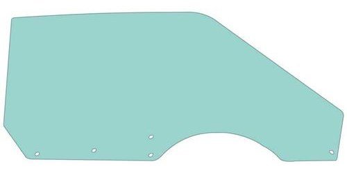 21410PRT Door Glass; 1971-73 Mustang, Cougar; Tinted; Coupe, Convertible; Power, Manual; Passenger Side