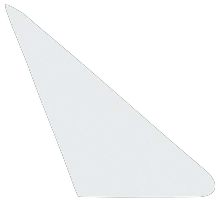 21412A Vent Window Glass 1964-68 Mustang, Cougar; Clear; Passenger Side