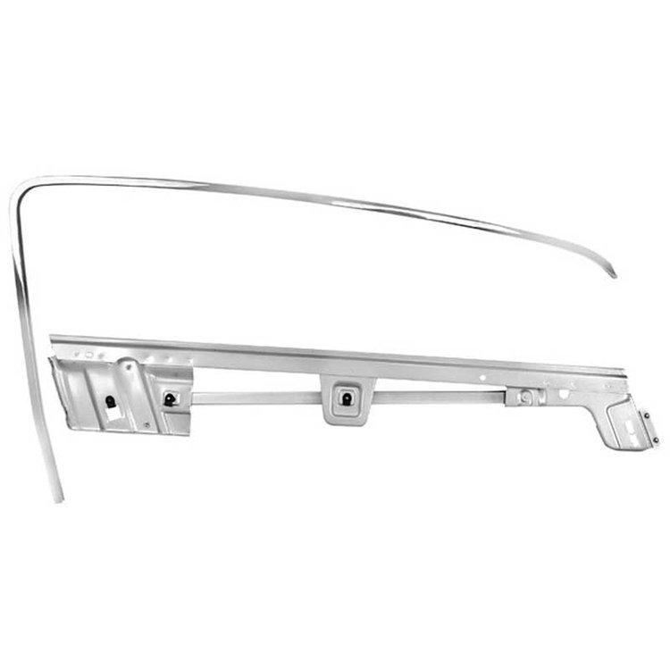 21459E Door Window Frame Set 1967-68 Mustang Fastback; Passenger Side