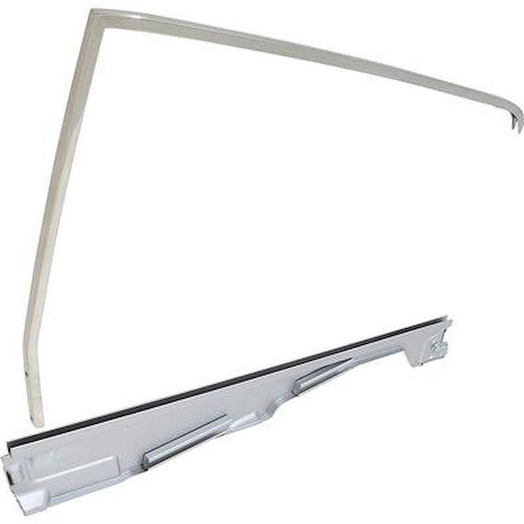 21459H 1964-66 Mustang; Door Window Frame Set; Coupe: LH Driver Side