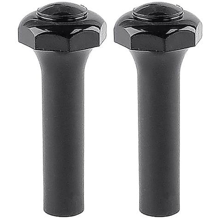 21850T 1973-79 Ford; Door Lock Knobs; Octagon; Black; Pair