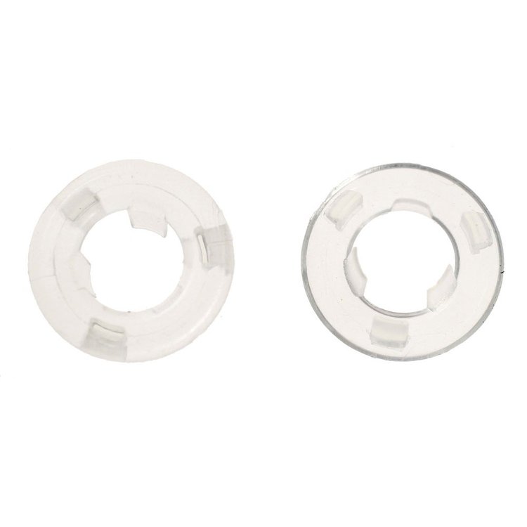 21999B 1964-1970 Mustang Door Lock Knob Gro mmets ; Clear Plastic ; Pair