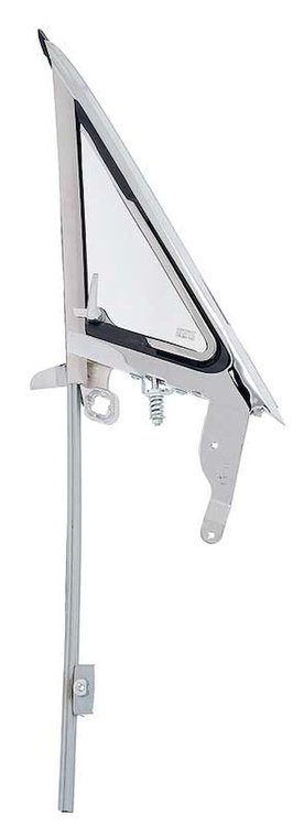 22206F Vent Window Assembly 1967 Ford Mustang; LH; Clear
