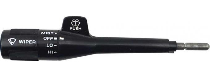 22510732 Turn Signal/Combination Switch Lever Fits Select 1982-1989 GM Models w/o Cruise, w/o Pulse Wipers [Black Stem]