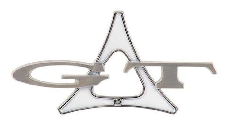 2255116 Front Fender Emblem 1963 Dodge Dart; GT Fratzog; Each; Mopar Licensed