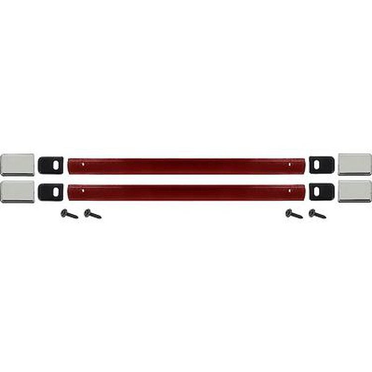 2280502 Door Pull Strap Set for 1981-1991 Chevy, GMC Truck, Blazer, Jimmy, Suburban [w/ Hardware, Left and Right Side, Red]