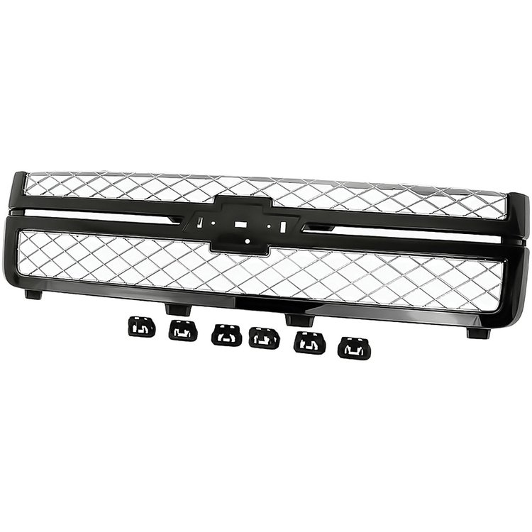 22842235 Grille Assembly with Mesh Insert for 2012-2014 Chevy Silverado 2500HD, 3500HD