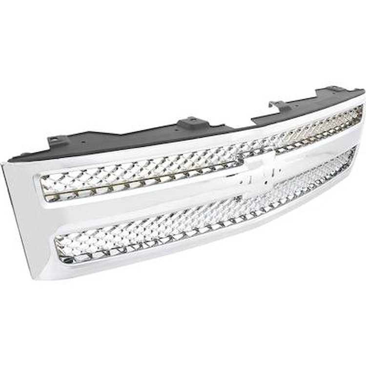 22849840 2012-13 Chevrolet Silverado 1500, Grill Assembly, Mesh Insert, Chrome