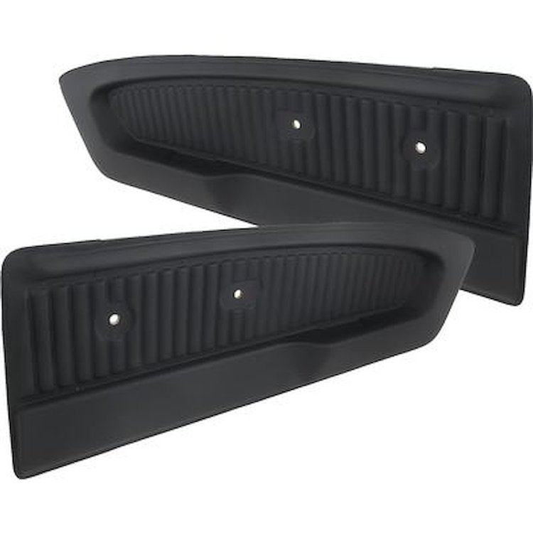 23942401 1965-66 Ford Mustang, Deluxe Pony Vinyl Door Panels, Black