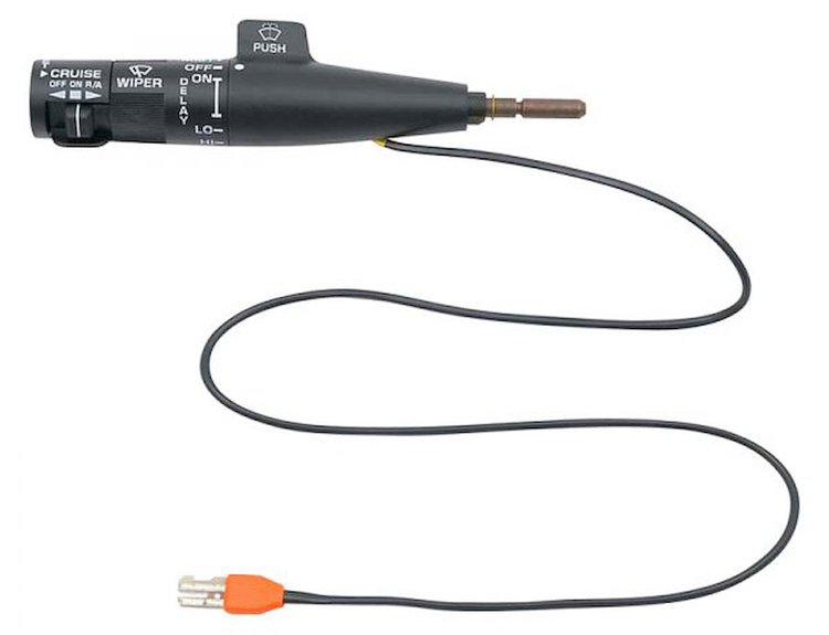 25075752 Turn Signal/Combination Switch Lever Fits Select 1984-1990 GM Models w/Cruise, w/Pulse Wipers [Black Stem]