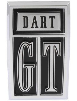 "DART GT" Front Fender Emblem 1967 Dodge Dart