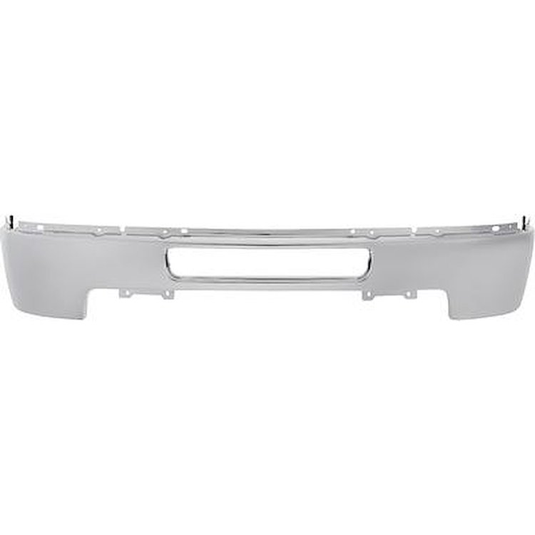 25832522 Front Bumper Face Bar; 2011-14 Chevrolet Silverado 2500HD, 3500; Without Light Holes; With Center Air Intake Hole;