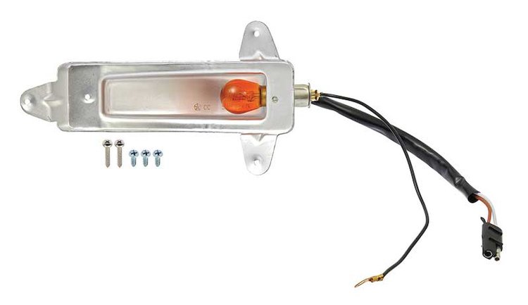 2606550 Park Lamp Housing-1967 Dodge Dart; with Pigtail Connector; RH Passenger Side