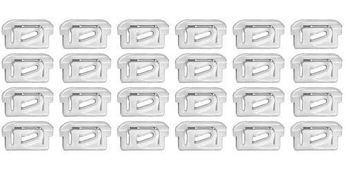 270208 1980-87 GM, Molding Clip, For Rear Window Molding, Nylon, 7/8" X 1-1/5", White, 24 pcs