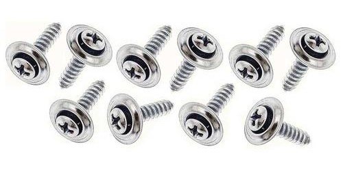 2751K Washer Head Chrome Trim Screw, #8 x 3/4" w/ Large Countersunk Free Spinning Washer, 10 Piece Set
