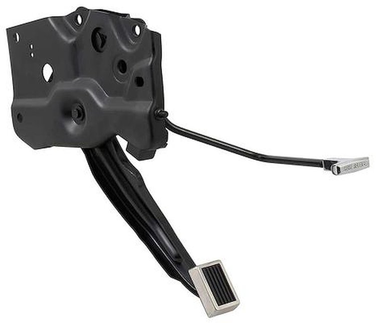 2780D Parking Brake Pedal Assembly-1970 Mustang, Cougar; with Handle; Custom Pedal Pad