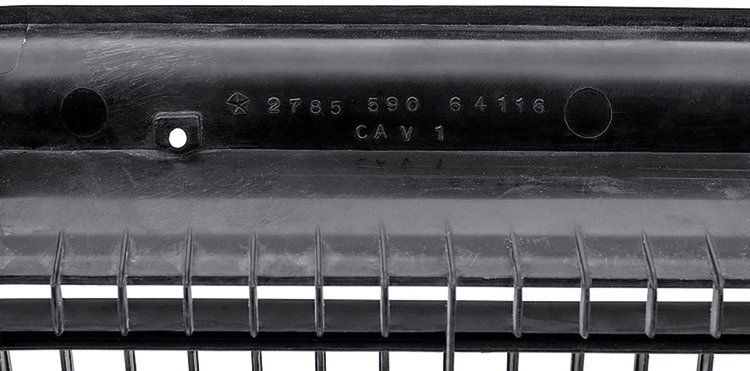 Front Center Grille Assembly 1968 Dodge Charger - Silver Finish