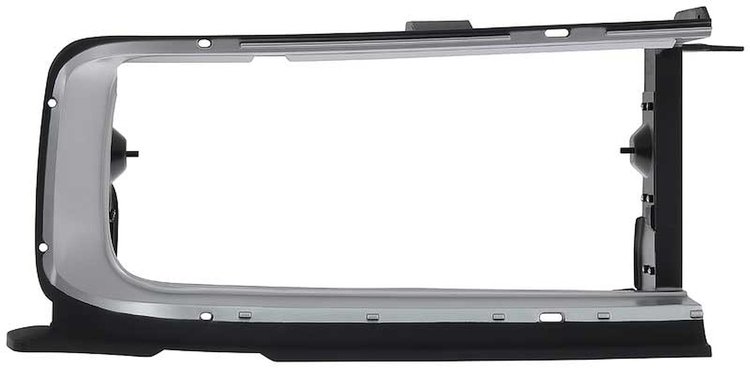 2786362 Grill Extension Bezel 1968-69 Charger; with Brackets; Silver; Passenger Side