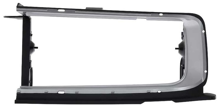 2786363 Grill Extension Bezel 1968-69 Charger; with Brackets; Silver; Drivers Side