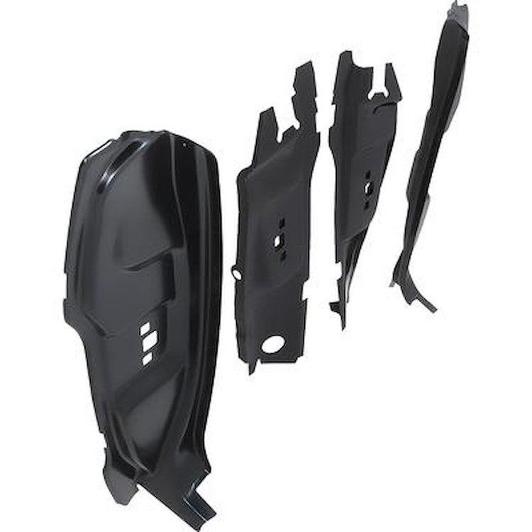 28161A B-Pillar Panel Set 1964-66 Mustang; 4 Piece; EDP Coated