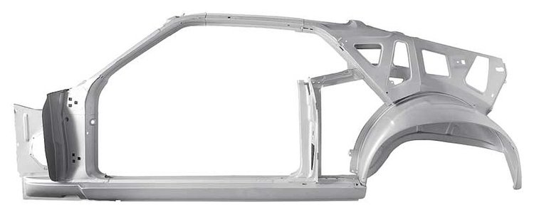 28300F Quarter Panel and Door Frame Combination-1970 Mustang Fastback; Drivers Side