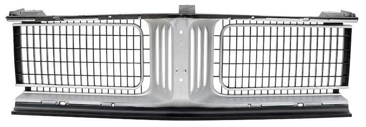 2898638 Center Grille Assembly 1969 Dodge Charger; Silver