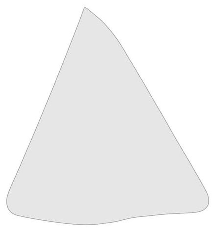 29710ARC Quarter Window Glass-1964-66 Mustang; Clear; Coupe; Passenger Side