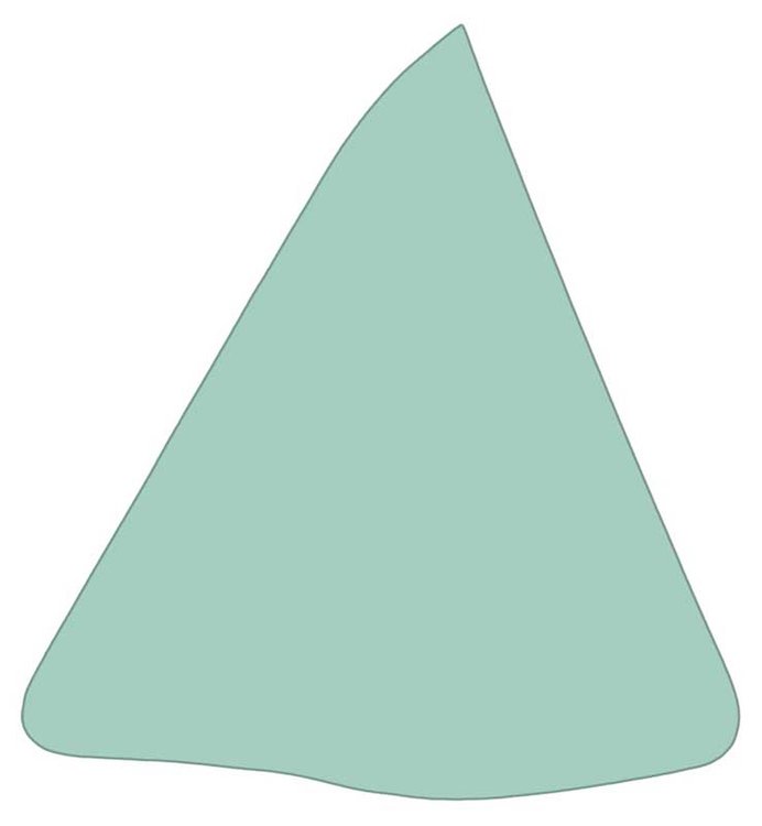 29710CLT Quarter Window Glass-1967-68 Mustang; Coupe; Light Green Tint; Drivers Side