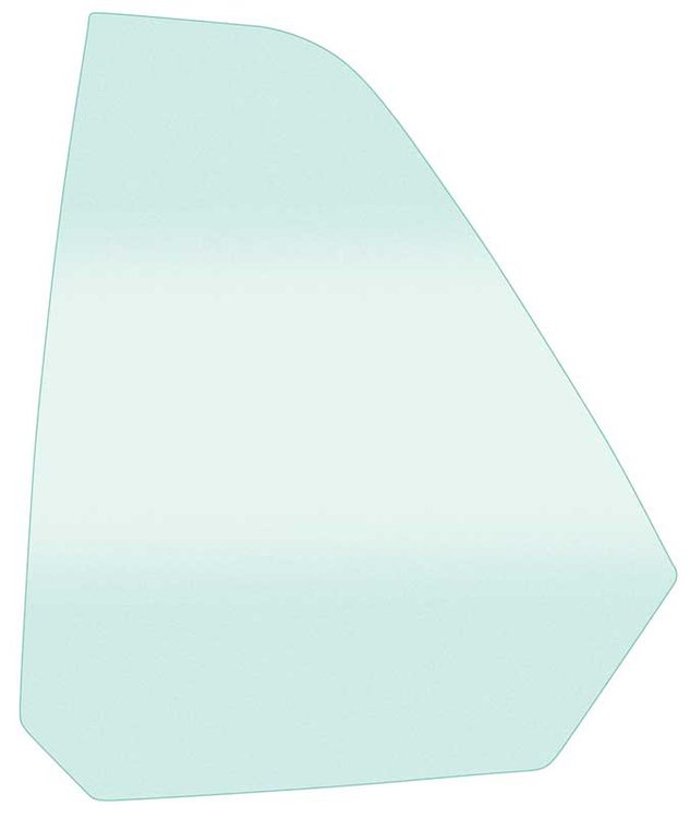 29710GLT Quarter Glass-1969-70 Mustang Fastback; Light Green Tint; Drivers Side