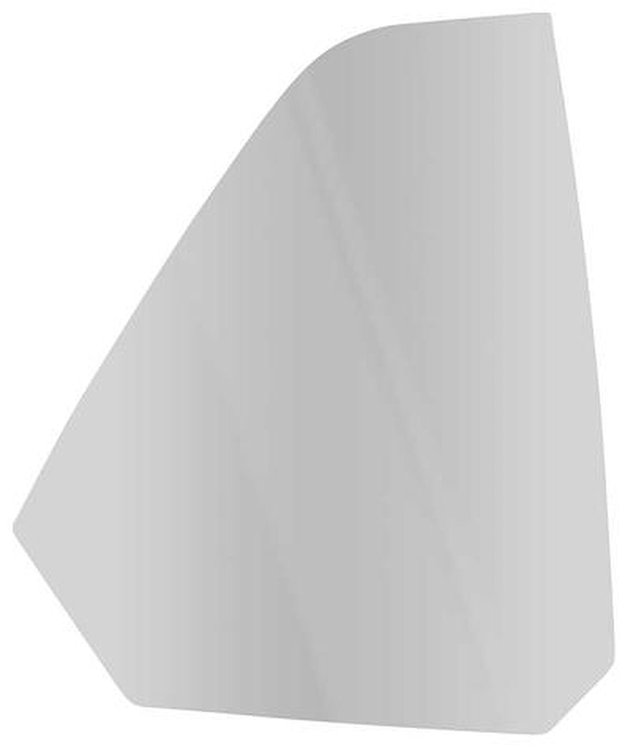 29710GRS Quarter Window Glass-1969-70 Mustang; Fastback; Smoke Gray Tint; RH
