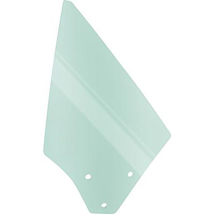 29710KRT Quarter Glass-1971-73 Mustang, Cougar; Green Tint; Convertible; RH; Passenger Side