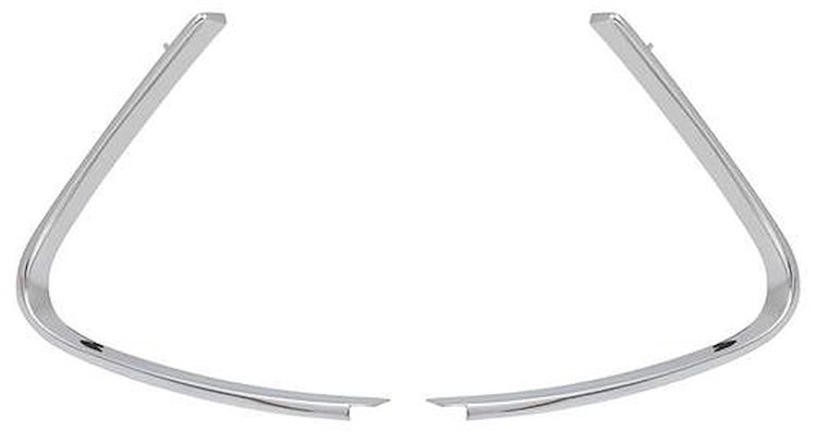 29796A 1969-70 Ford Mustang Fastback; Quarter Window Boomerang Moldings