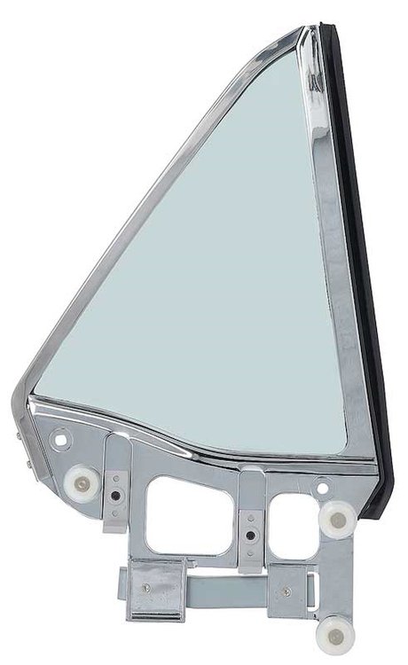 29959W 1967-68 Mustang Quarter Window Assembly Coupe w/ Tinted Glass - RH
