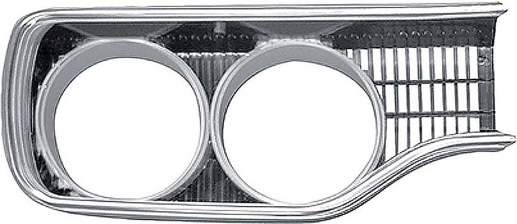 2998012 Headlamp Bezel-1970 Plymouth Road Runner; Passenger Side