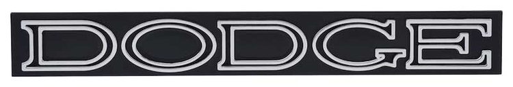 2998060 Front Grill Emblem 1970 Dodge Coronet; "Dodge" ; Mopar Licensed