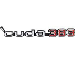 'Cuda 383 Hood Emblem 1970-1971 Cuda 383