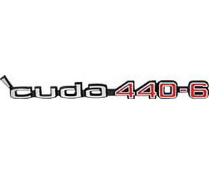 'Cuda 440-6 Hood Emblem 1970-1971 Cuda
