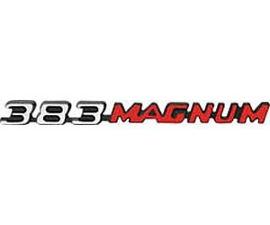 383 Magnum Hood Emblem 1970-1971 Challenger