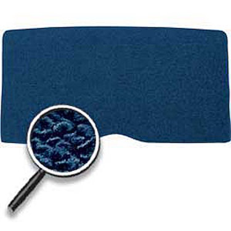 300012 1969 F-Body; Loop Fold Down Seat Back Carpet; Dark Blue