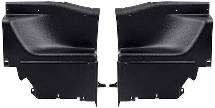 310A06B Inner Quarter Panels-1969-70 Mustang Fastback; Heavy Duty ABS; Pair