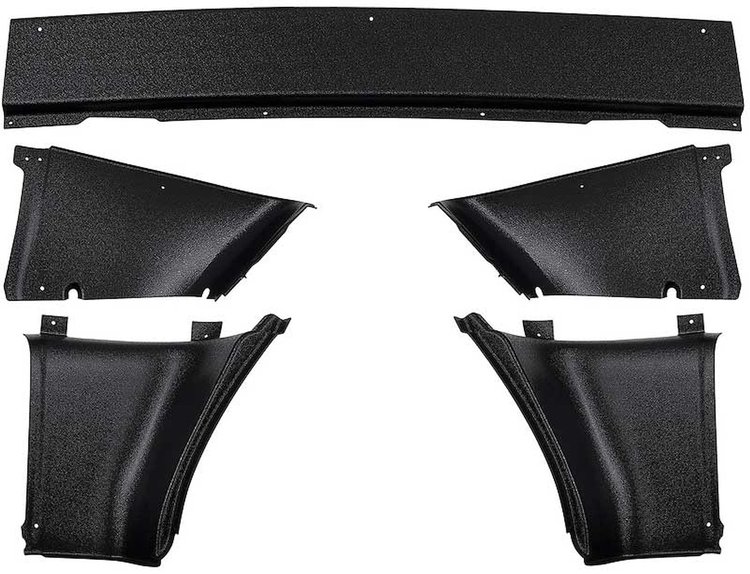 31112A Fastback Interior Quarter Trim Panel Set-1967-68 Ford Mustang; Upper/Lower; 5 Piece Set