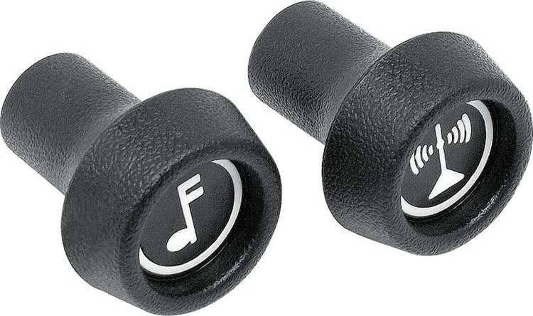 330107 Radio Control Knobs-1971-78 Chevrolet, Pontiac; Volume and Tuning; Pair
