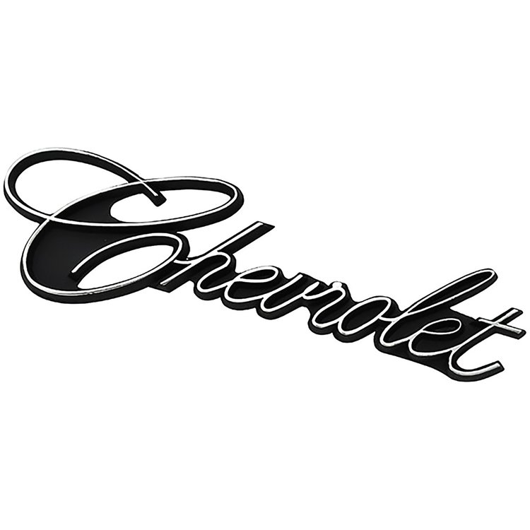 342389 1975-76 Chevrolet Caprice, Grill Emblem, Chevrolet Script