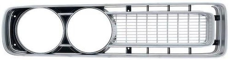 3442894 Front Grill 1971 Dodge Charger; Silver; Passenger Side; OER