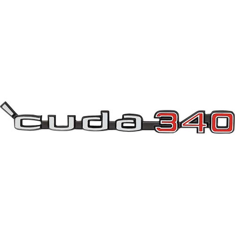 'Cuda 340 Hood Emblem 1970-1973 Cuda