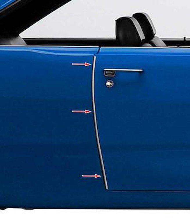 1967-75 Dart / Valiant Door Edge Guards - Pair